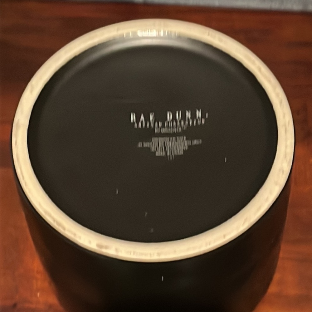 Rae Dunn Halloween baby BOO canister jar NWOT Black w/ Orange incised lettering - Picture 8 of 9